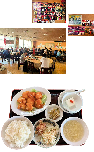 風味楼のエビチリ定食、店内の様子